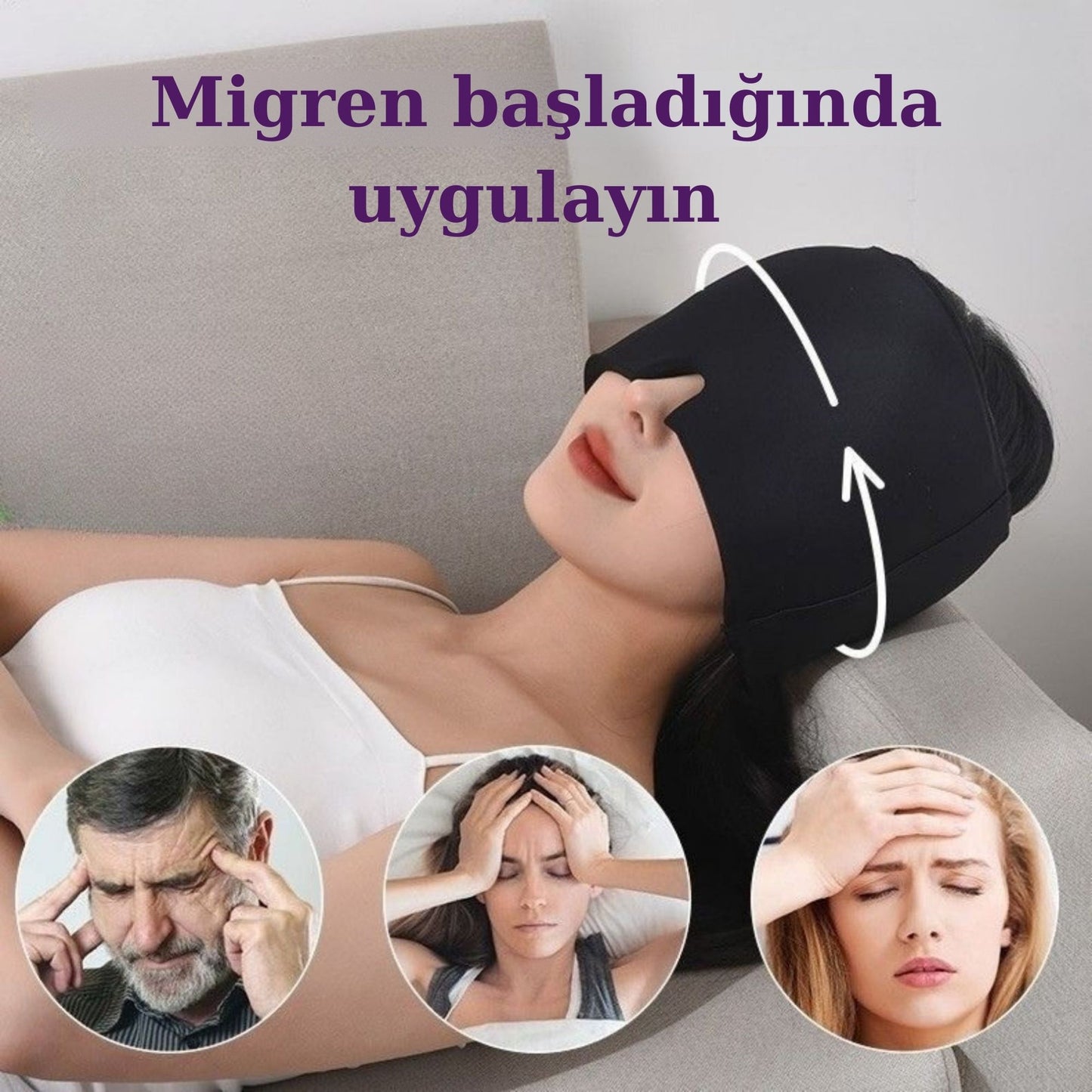 Çift Etkili Jel Kompres Başlık (Sıcak & Soğuk)